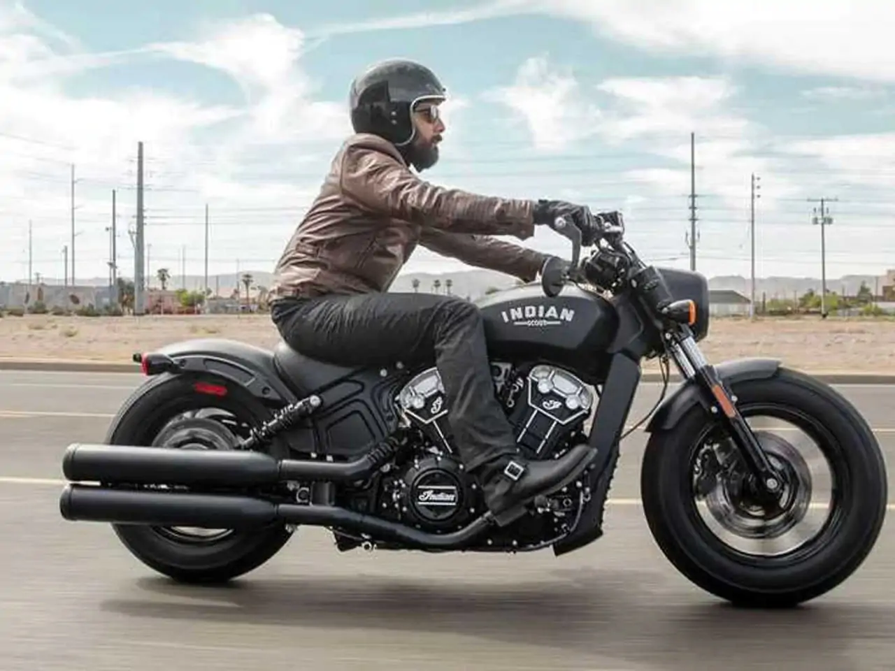 Non Bao Hiem Dep Khi Di Bobber Bike